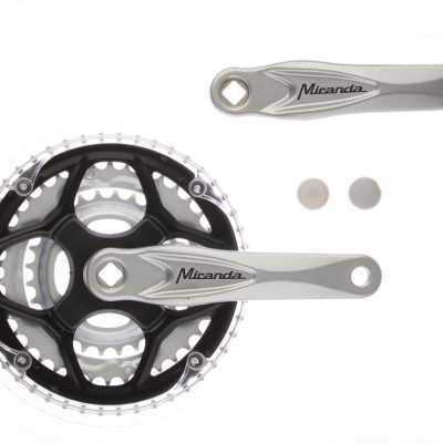 MIRANDA CRANKSTEL ALFA 3 8MM CRANK 170MM 48/38/28T ZILVER